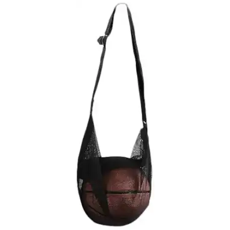 PORTA BALÓN PERSONAL, CON BOLSA INTERNA COLOR NEGRO